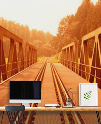 sepia view of railway bridge wallpaper sepia view of railway bridge wallpaper