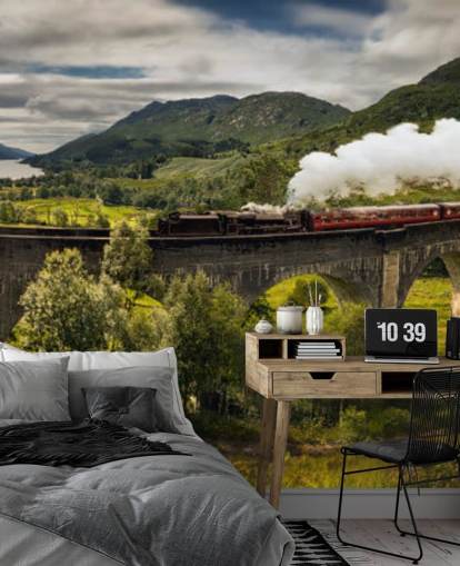 steam train on viaduct wallpaper steam train on viaduct wallpaper