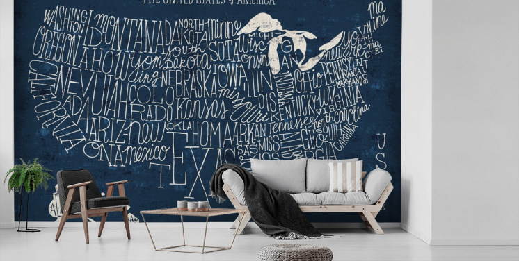 dark blue usa map wallpaper