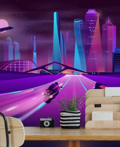 violetti pyörä kilparadalla abstrakti kaupunki tapetti violetti pyörä kilparadalla abstrakti kaupunki tapetti