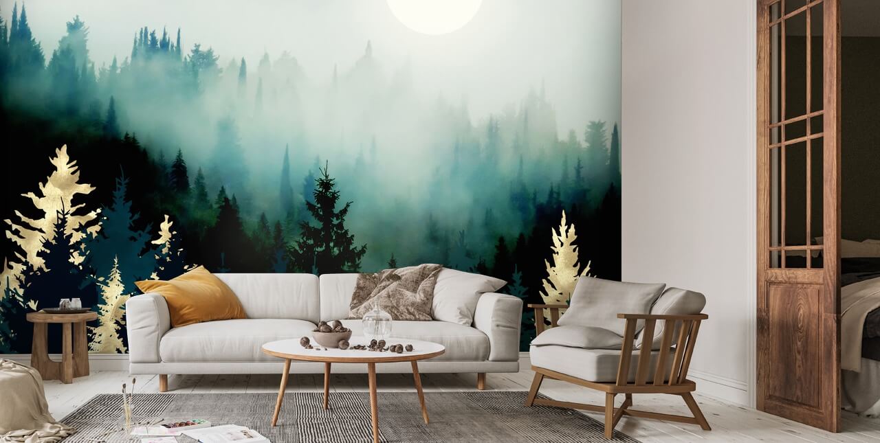 Forest Glow Wallpaper | Wallsauce UK