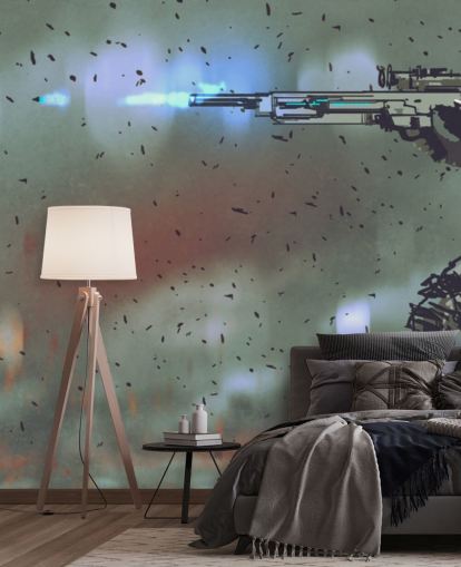 sotilas ammunta sarjakuva tyyli kuva tapetti sotilas ammunta sarjakuva tyyli kuva tapetti