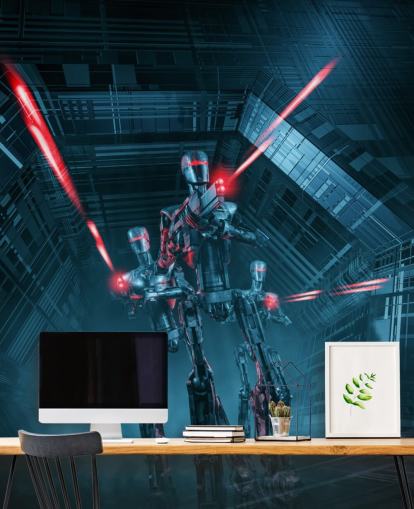 robots shooting guns wallpaper robots shooting guns wallpaper