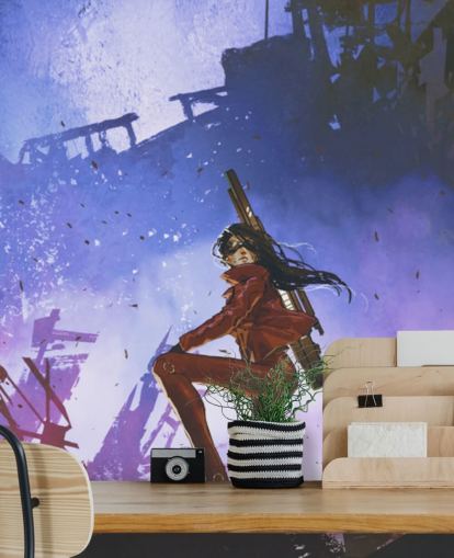 sotilas nainen keskuudessa rauniot tapetti sotilas nainen keskuudessa rauniot tapetti