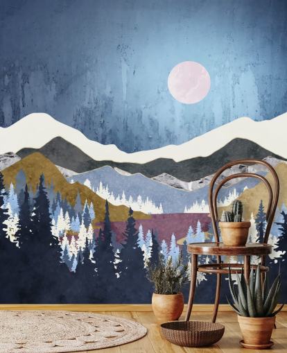 blue mountains paired with mossy green and purple hills wallpaper blue mountains paired with mossy green and purple hills wallpaper