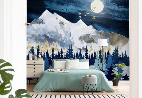 Moonlit Snow SpaceFrog Designs Prints