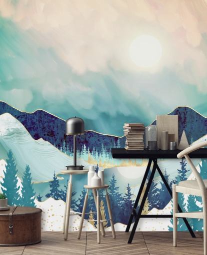 blue and white mountain wallpaper blue and white mountain wallpaper