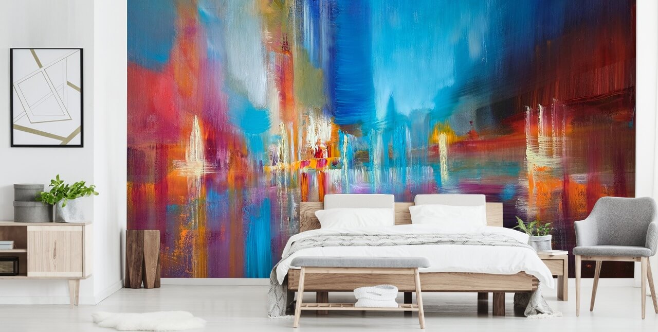 blue and red painting wallpaper blue and red painting wallpaper