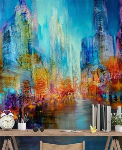 multicoloured abstract painting wallpaper multicoloured abstract painting wallpaper