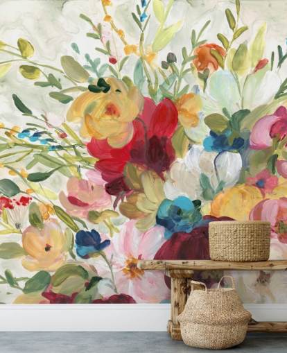 colourful flower painting wallpaper colourful flower painting wallpaper