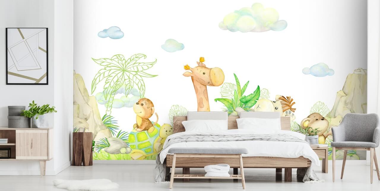 light painting of animals wallpaper