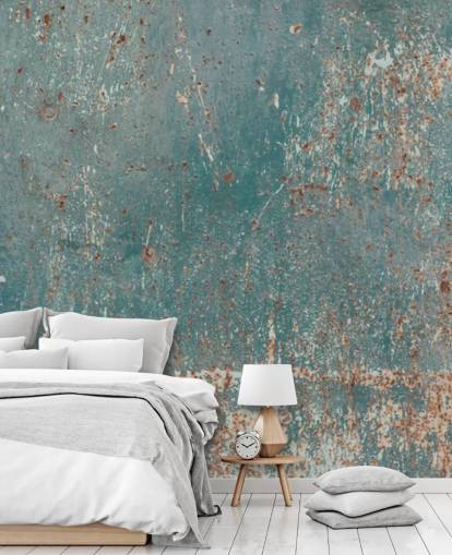 blue and copper industrial wallpaper mural called Industrial Grunge for bedrooms, bars and kitchens blue and copper industrial wallpaper mural called Industrial Grunge for bedrooms, bars and kitchens