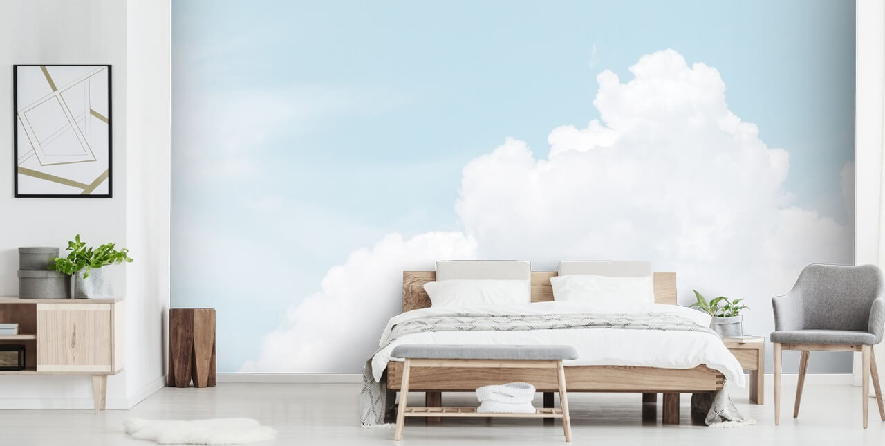 cloudy blue sky wallpaper