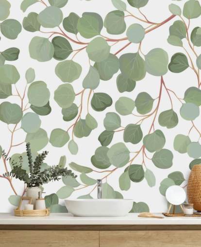 salvia gröna blad tapet salvia gröna blad tapet