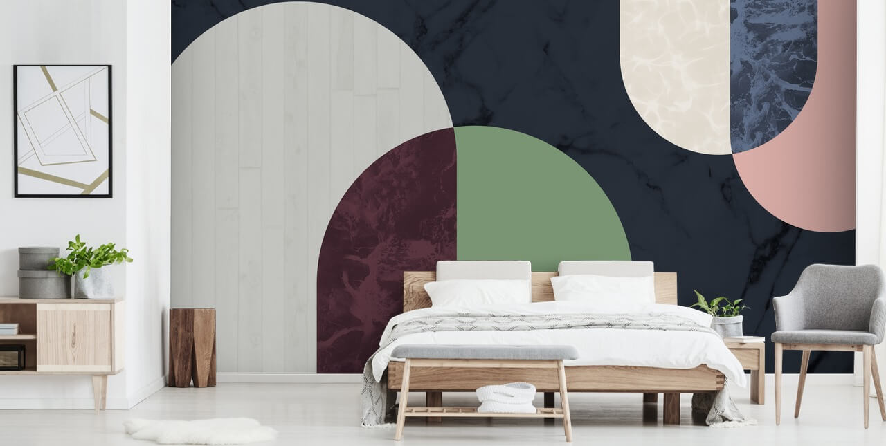 dark bauhaus style shapes wallpaper dark bauhaus style shapes wallpaper