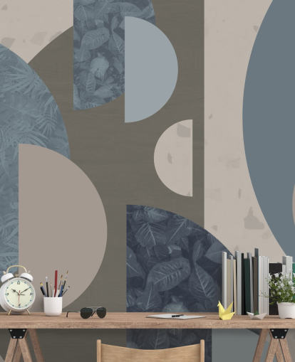 papier peint de formes bleues papier peint de formes bleues