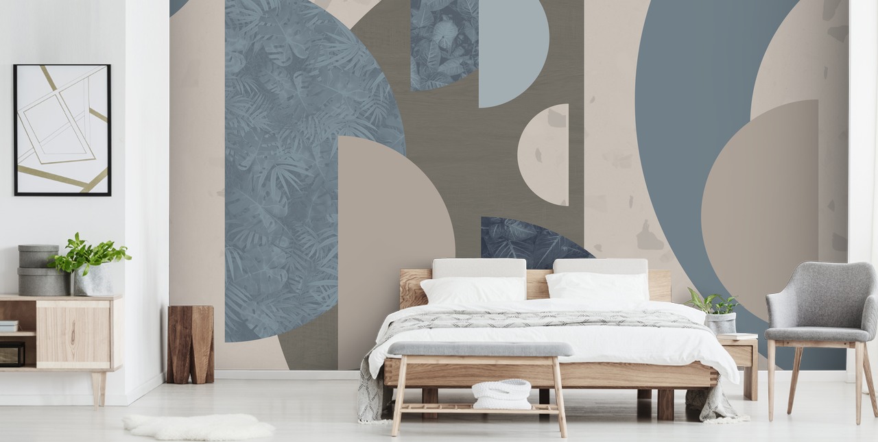 papier peint de formes bleues papier peint de formes bleues