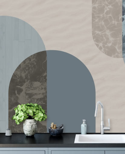 blue bauhaus style shapes wallpaper blue bauhaus style shapes wallpaper