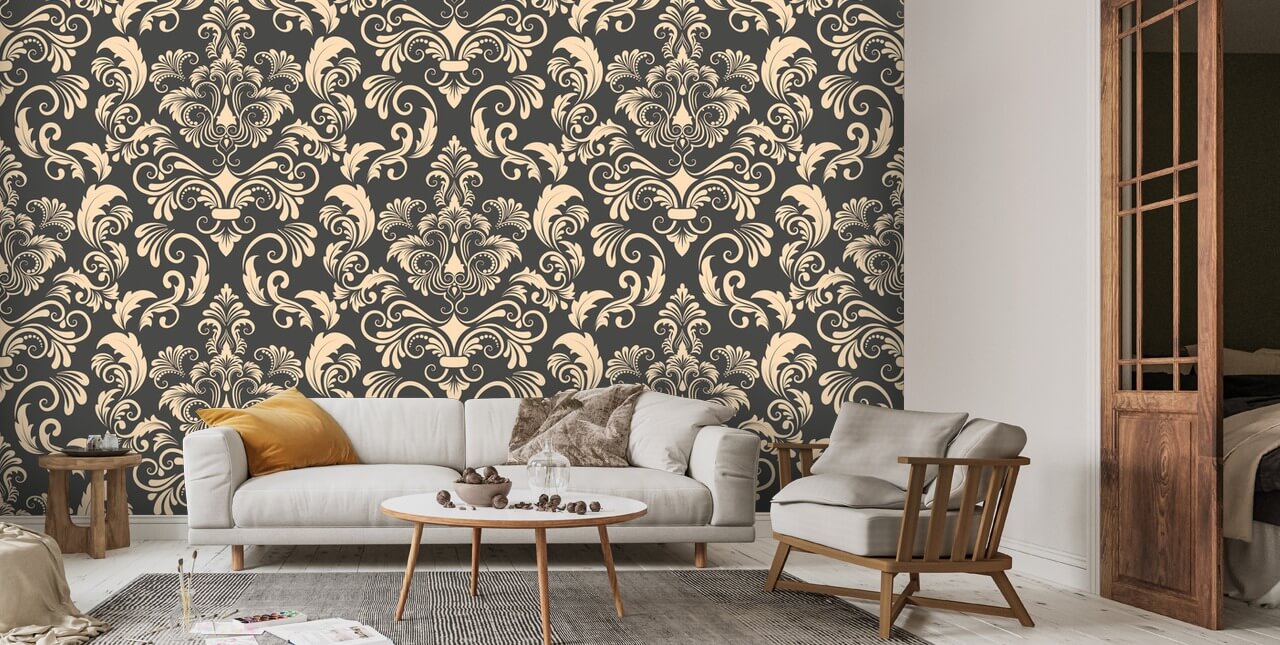 Sophisticated Damask Wallpaper | Wallsauce UK