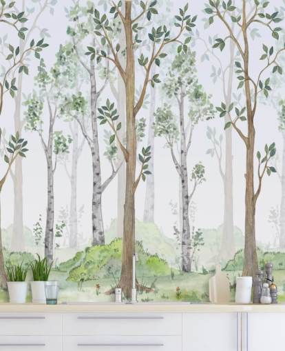 painted trees wallpaper painted trees wallpaper