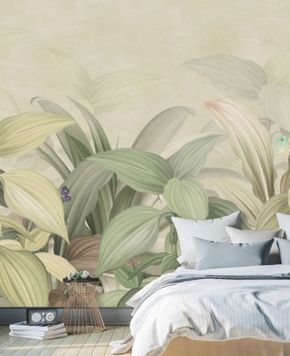 pale green leaf jungle wallpaper pale green leaf jungle wallpaper