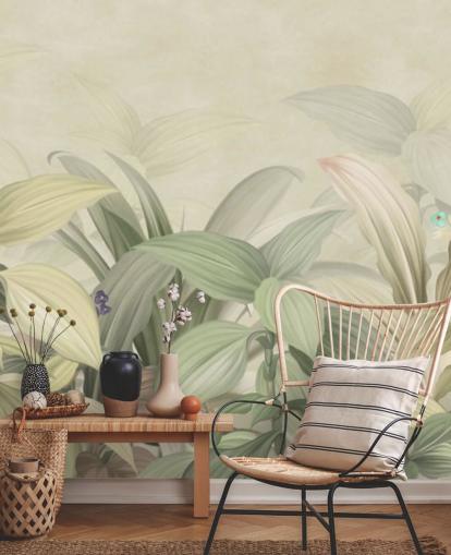 pale green leaf jungle wallpaper pale green leaf jungle wallpaper