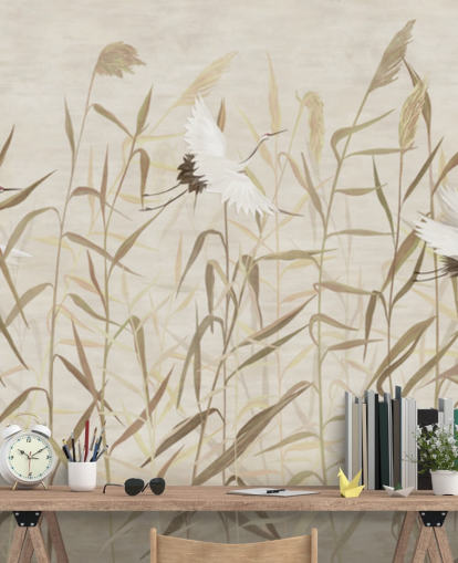 flying herons amongst reeds wallpaper flying herons amongst reeds wallpaper