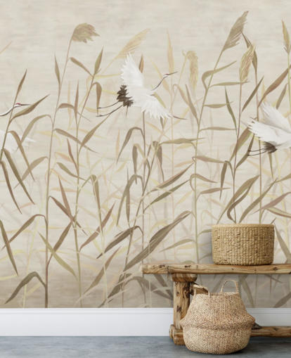 flying herons amongst reeds wallpaper flying herons amongst reeds wallpaper