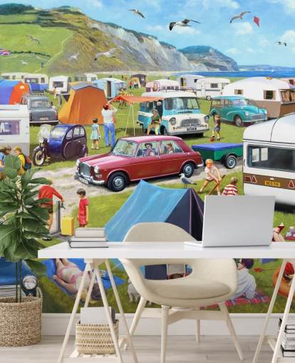 cars and tents parked by coast with people sunbathing wallpaper cars and tents parked by coast with people sunbathing wallpaper