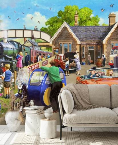 famílias pelo papel de parede ferroviário famílias pelo papel de parede ferroviário