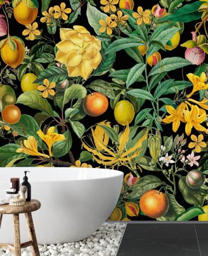 frutta gialla e arancione su sfondo nero carta da parati frutta gialla e arancione su sfondo nero carta da parati