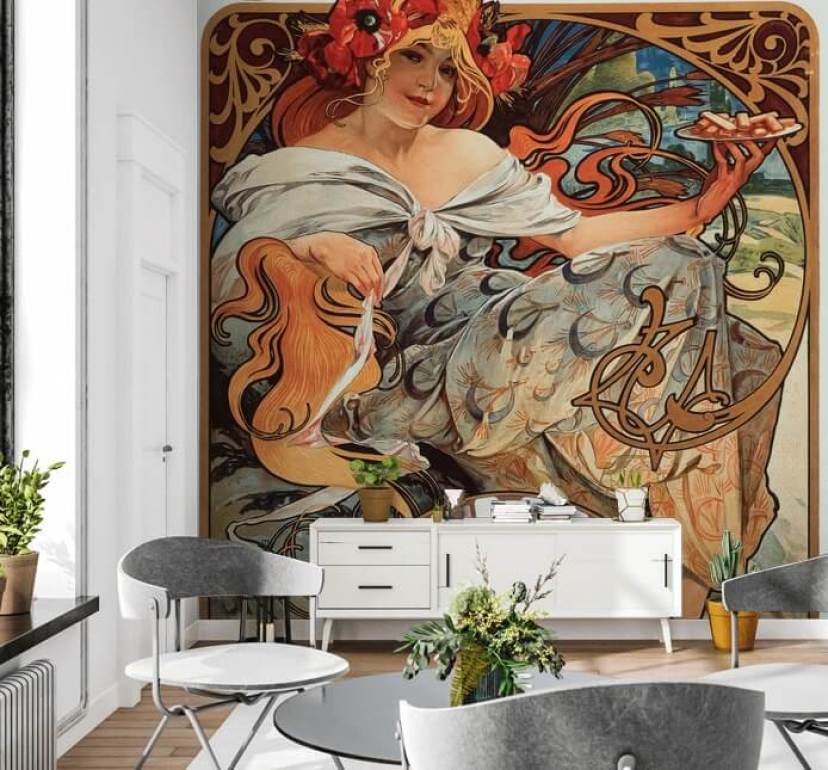 Alphonse Mucha Wallpaper | Wallsauce EU