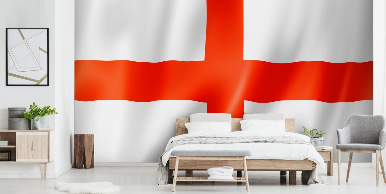 faux england flag wallpaper