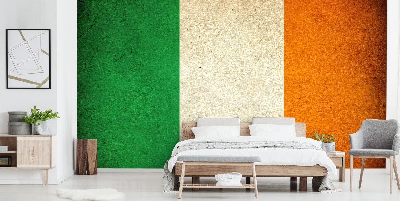 rustic irish flag wallpaper