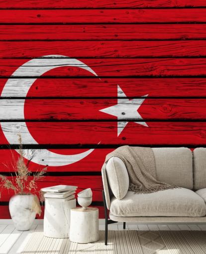 turkish red and white flag on wooden boards wallpaper turkish red and white flag on wooden boards wallpaper
