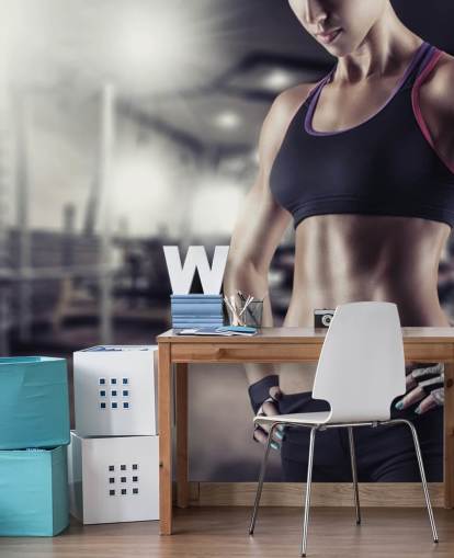 caber mulher no papel de parede do ginásio caber mulher no papel de parede do ginásio