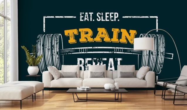 gym citat tapet