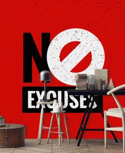rød, svart og hvit ingen unnskyldninger gym tapet rød, svart og hvit ingen unnskyldninger gym tapet
