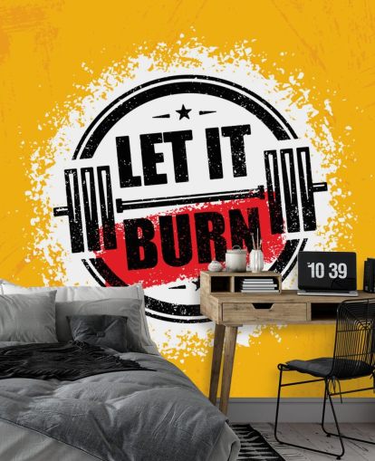 yellow, black and red gym quote wallpaper yellow, black and red gym quote wallpaper