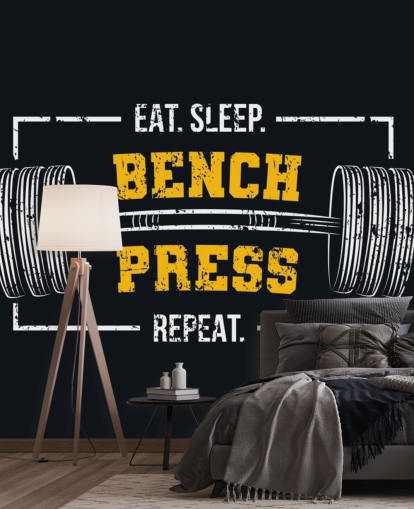 zwart en geel gym citeert behang zwart en geel gym citeert behang