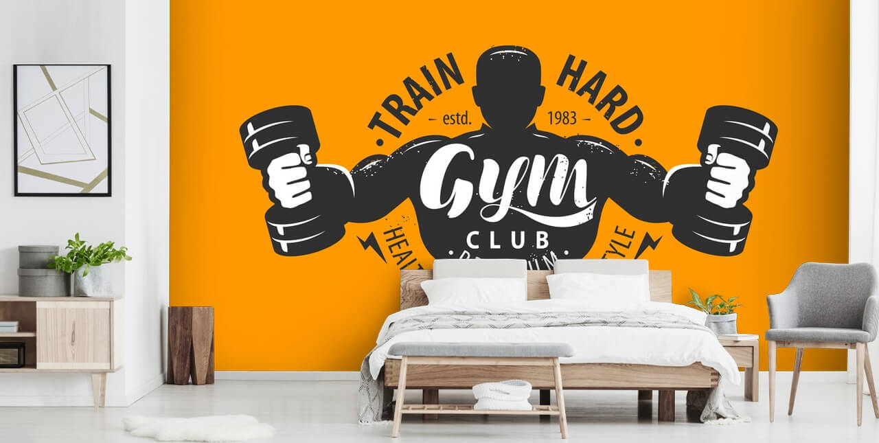 quotes and graphic man gym wallpaper