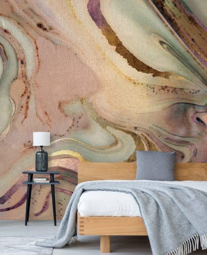 pastelkleurig geode behang pastelkleurig geode behang