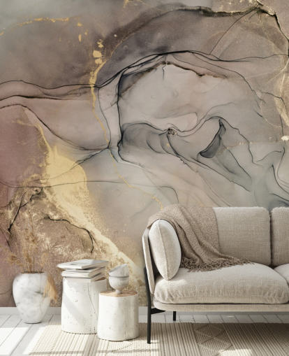 smoky grey and purple and gold marble effect wallpaper smoky grey and purple and gold marble effect wallpaper
