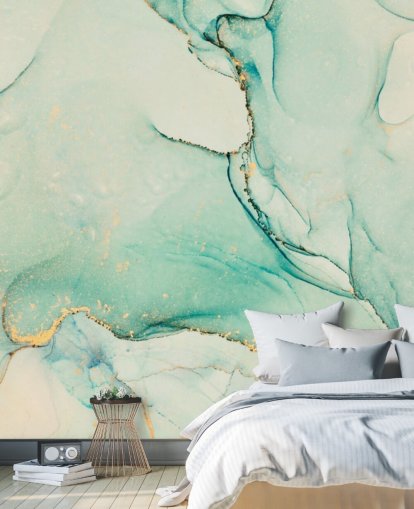 papel pintado acuarela verde papel pintado acuarela verde