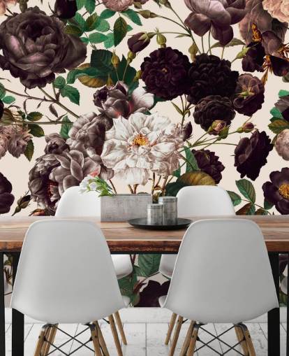 papel de parede flores roxas escuras papel de parede flores roxas escuras