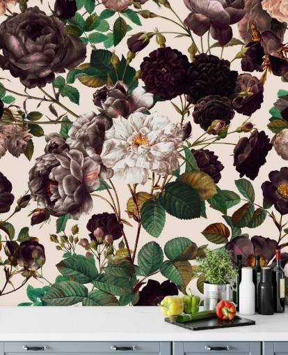 mörklila blommor tapeter mörklila blommor tapeter