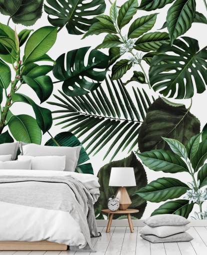 green exotic leaves wallpaper green exotic leaves wallpaper