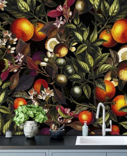 papel de parede laranja e limão papel de parede laranja e limão