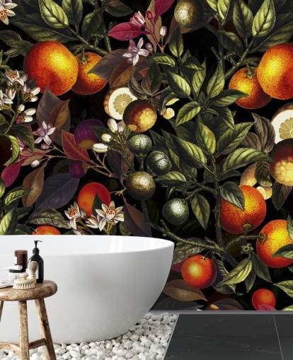 papel de parede laranja e limão papel de parede laranja e limão