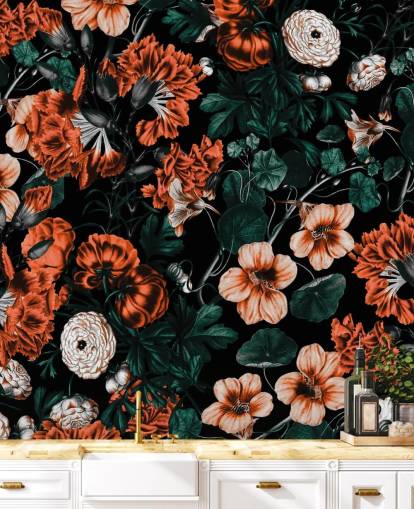 red flowers on dark background wallpaper red flowers on dark background wallpaper